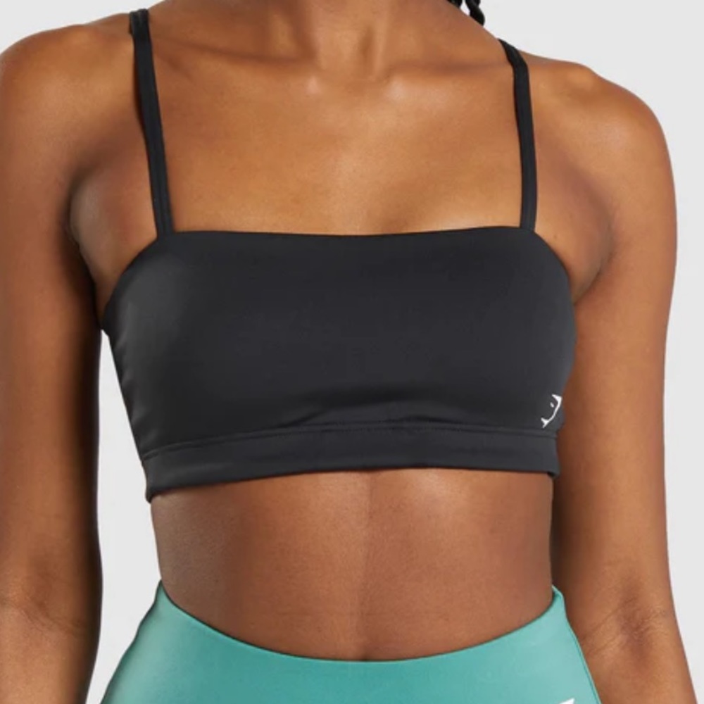 black bandeau bra